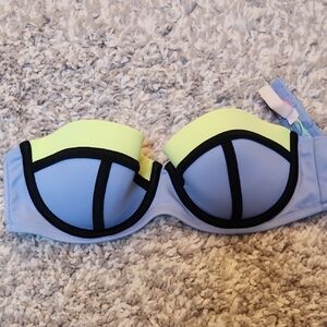 Victoria Secret Colorblock Strapless Bikini Top